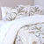 Plumón Estampado Sherpa Parrots 2 Plazas Beige