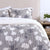 Plumón Estampado Sherpa Cerezo 1.5 Plazas Azul
