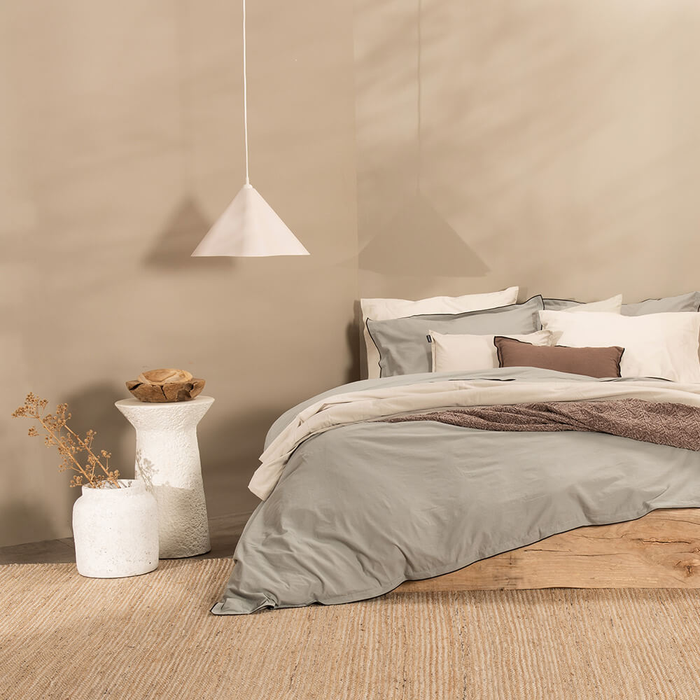 Funda Plumón Frame 1.5 Plazas Verde