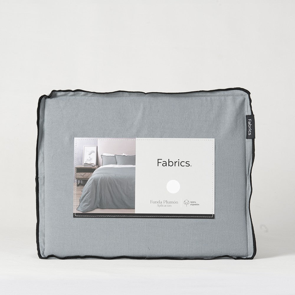 Funda Plumón Frame 1.5 Plazas Petróleo