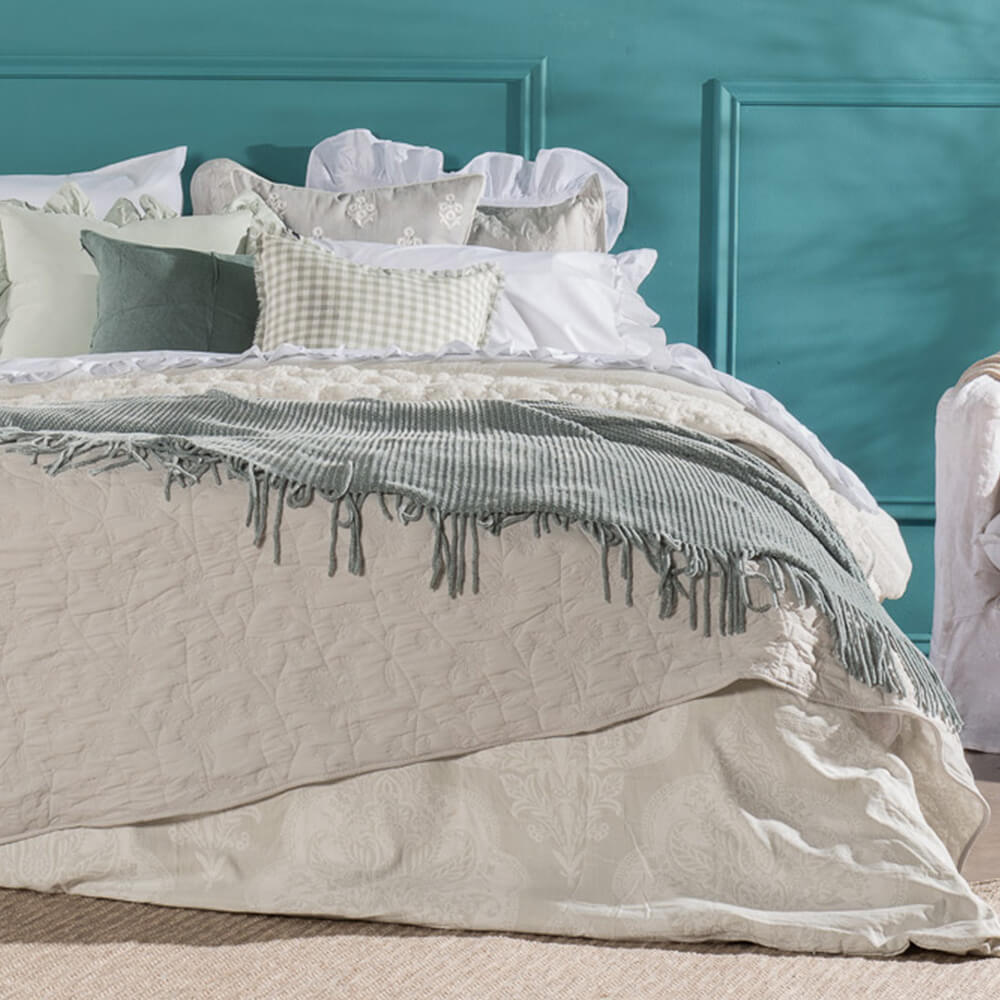 Manta Chenille Adela Azul