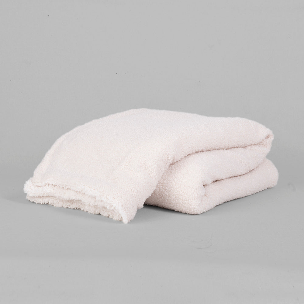 Manta Buclé Sherpa Crudo