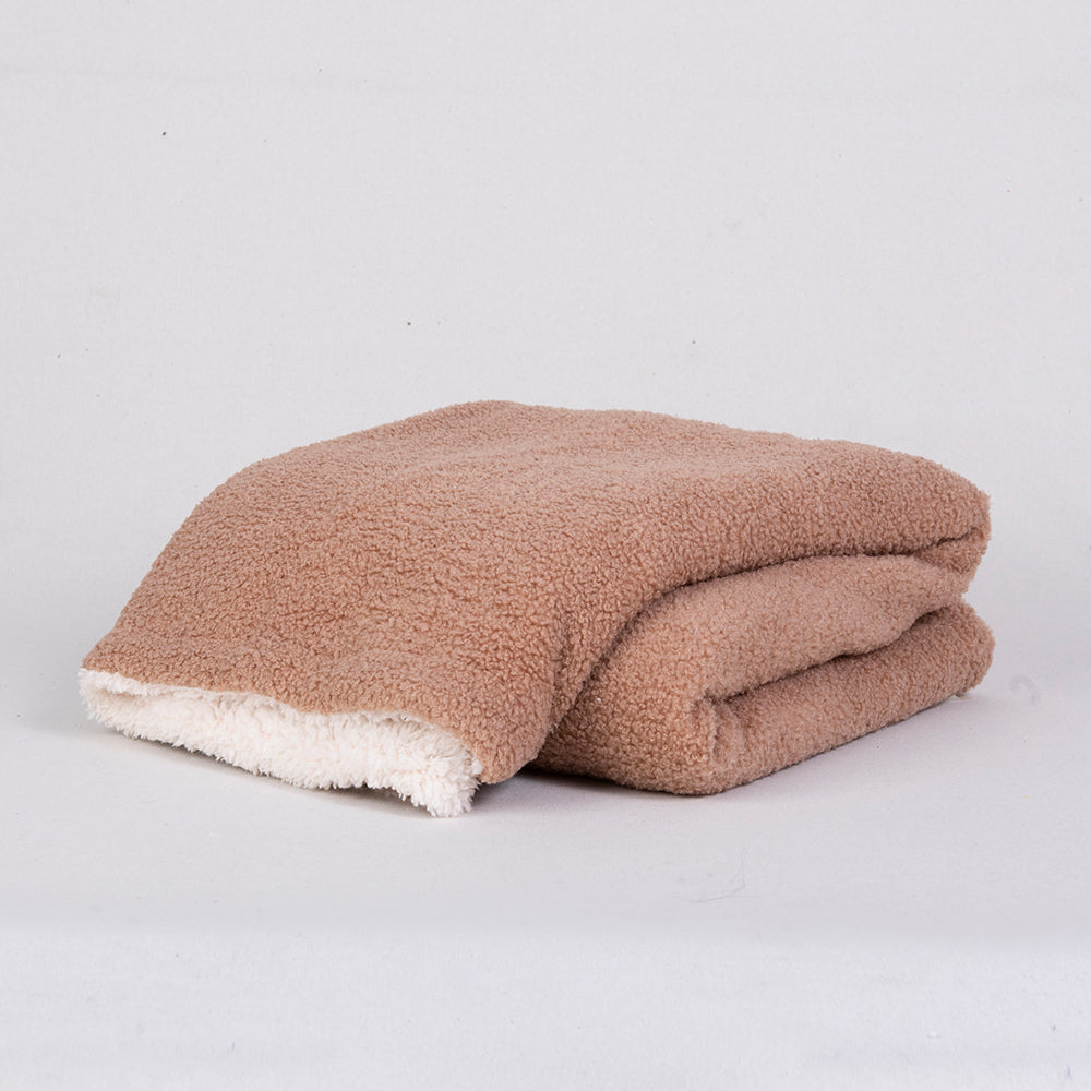 Manta Buclé Sherpa Terracota