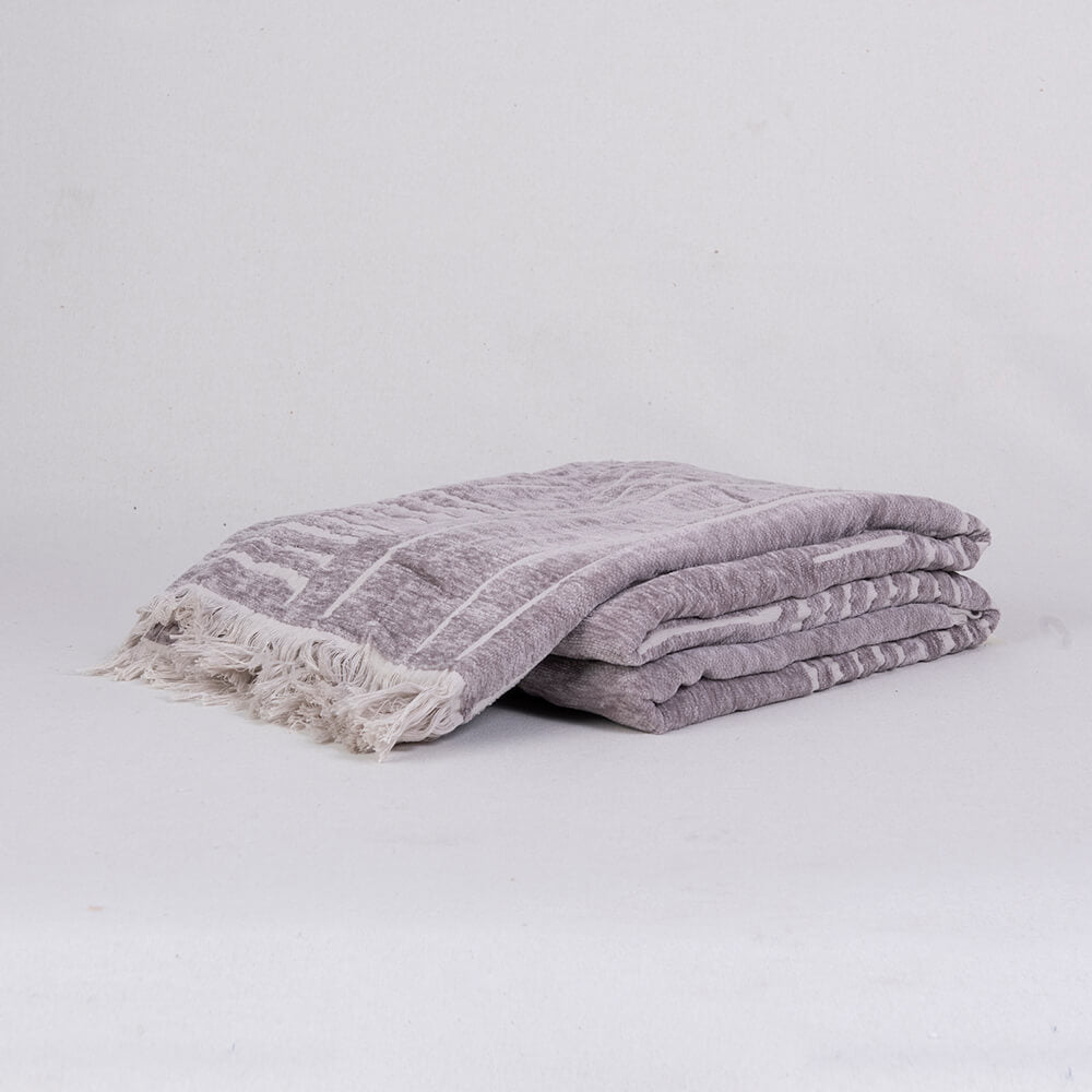 Manta Chenilla Boston Gris