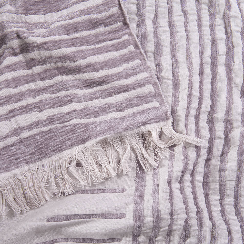 Manta Chenilla Boston Gris