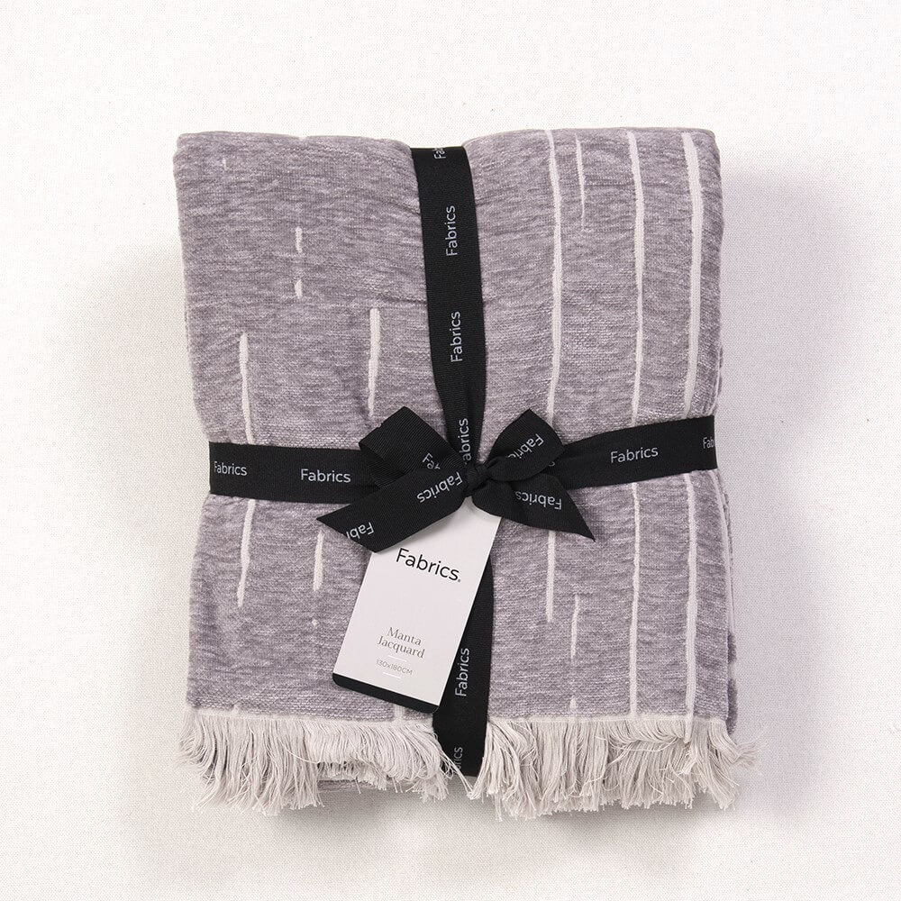 Manta Chenilla Boston Gris