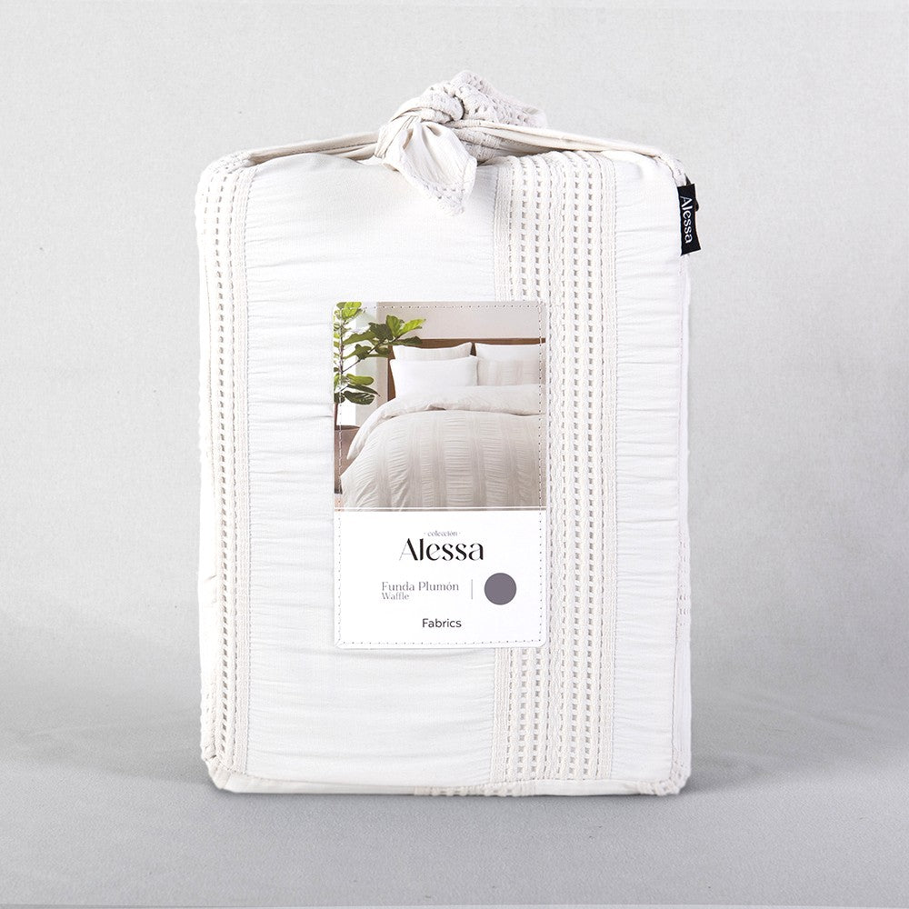 Funda de Plumón Waffle Gala King Beige