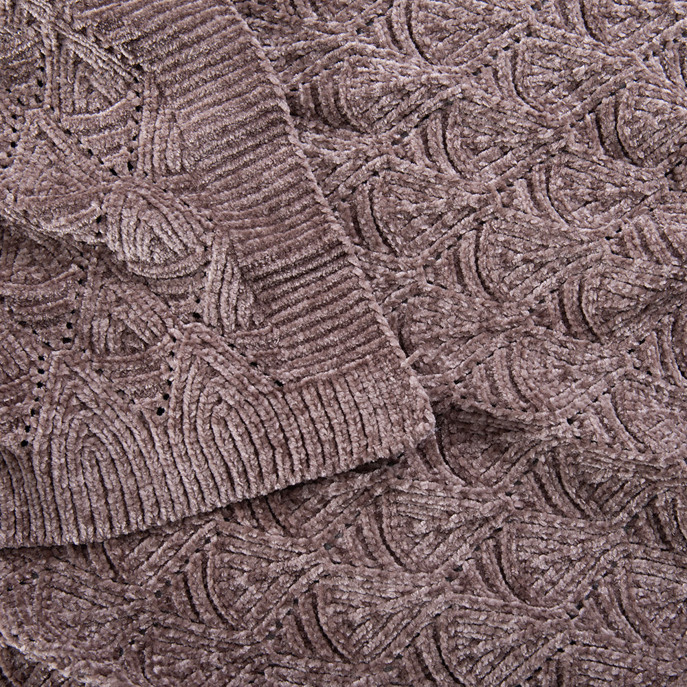 Manta Chenilla Lyon Taupe