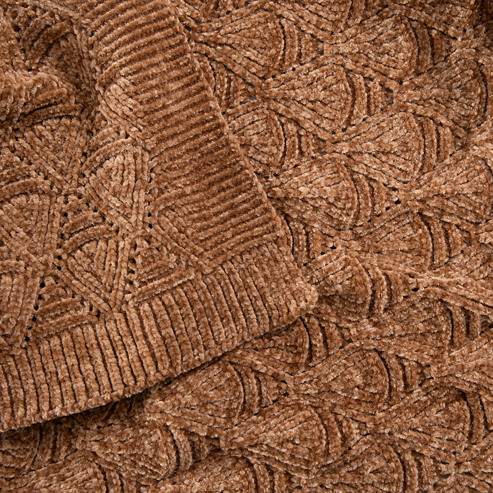 Manta Chenilla Lyon Ocre