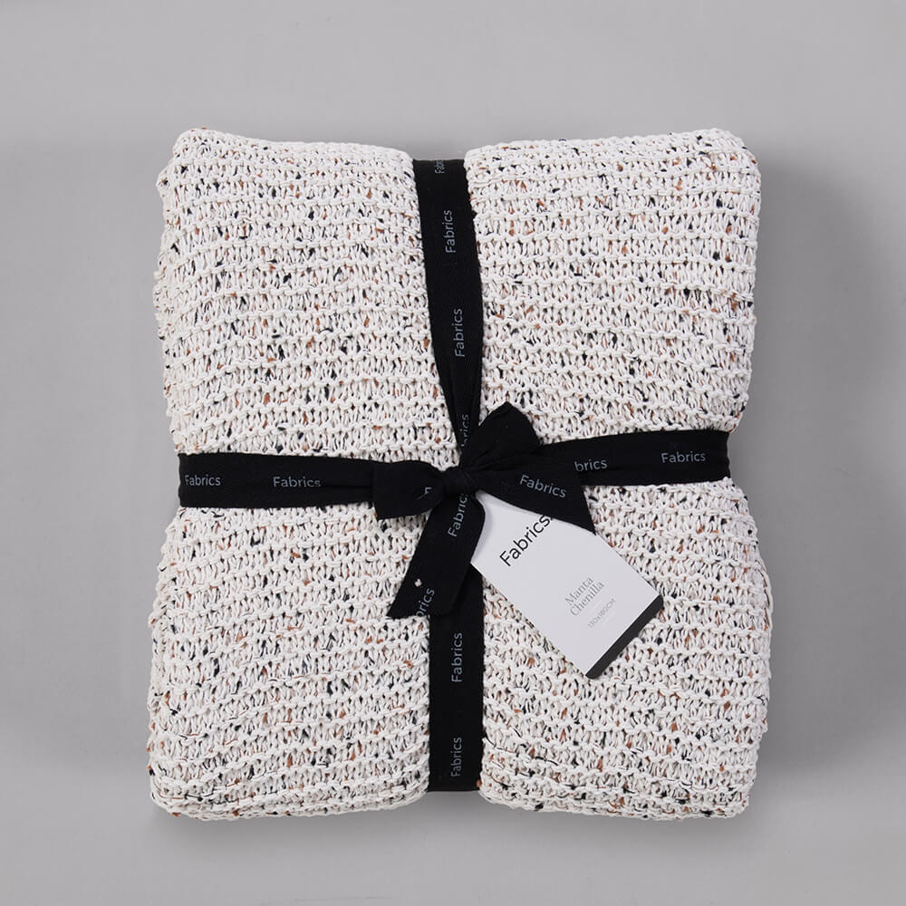 Manta Chenilla Memphis Crudo