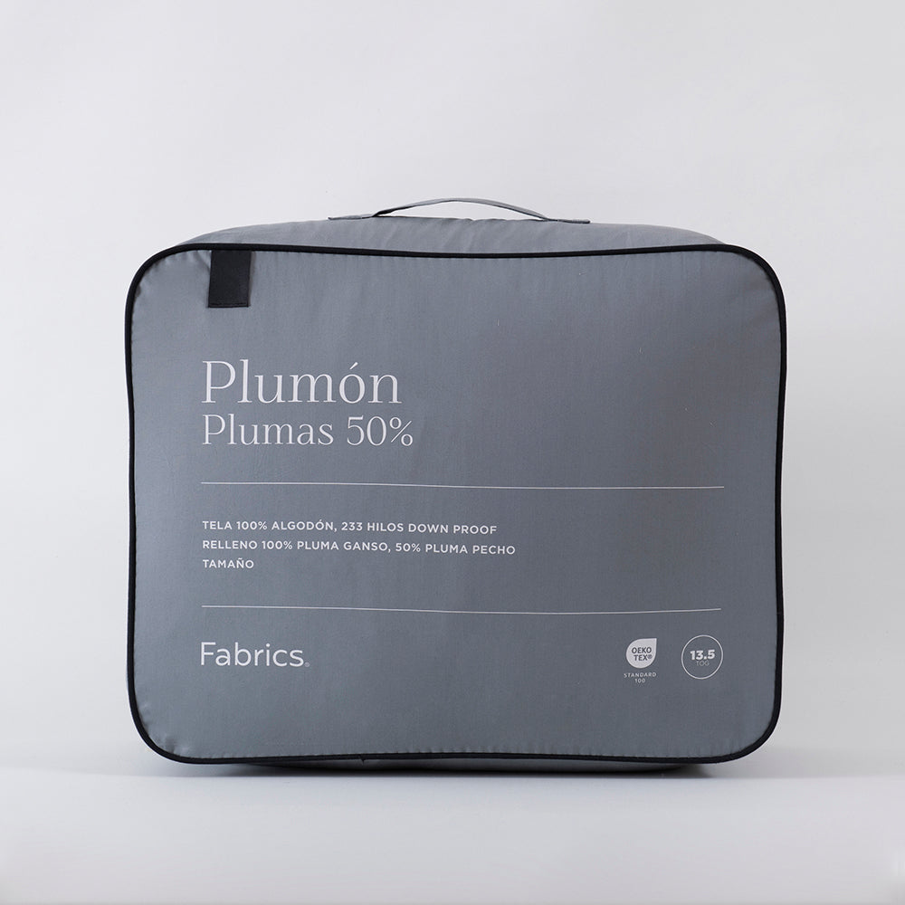 Plumón Pluma 50% Pecho King Blanco
