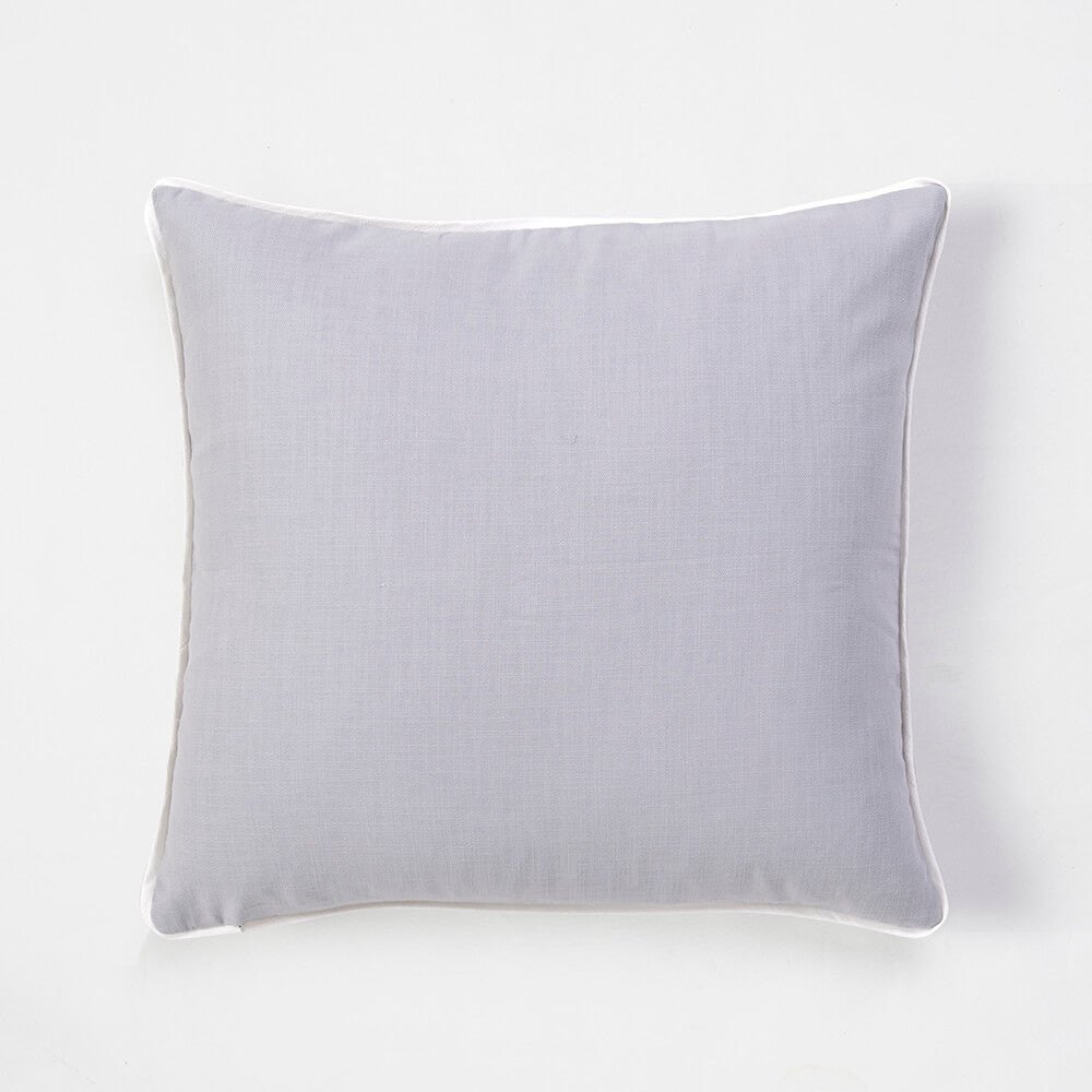 Cojín Bordado India Gris