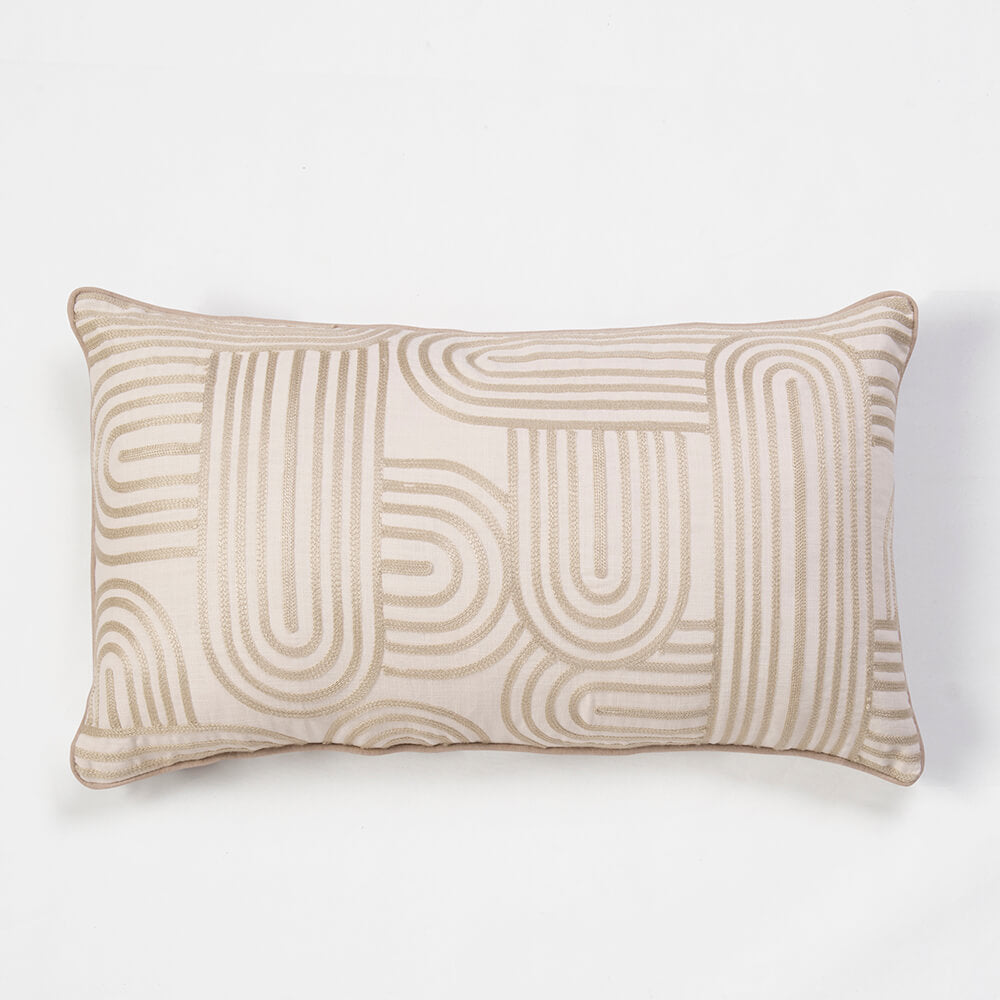 Cojín Bordado Dana Beige