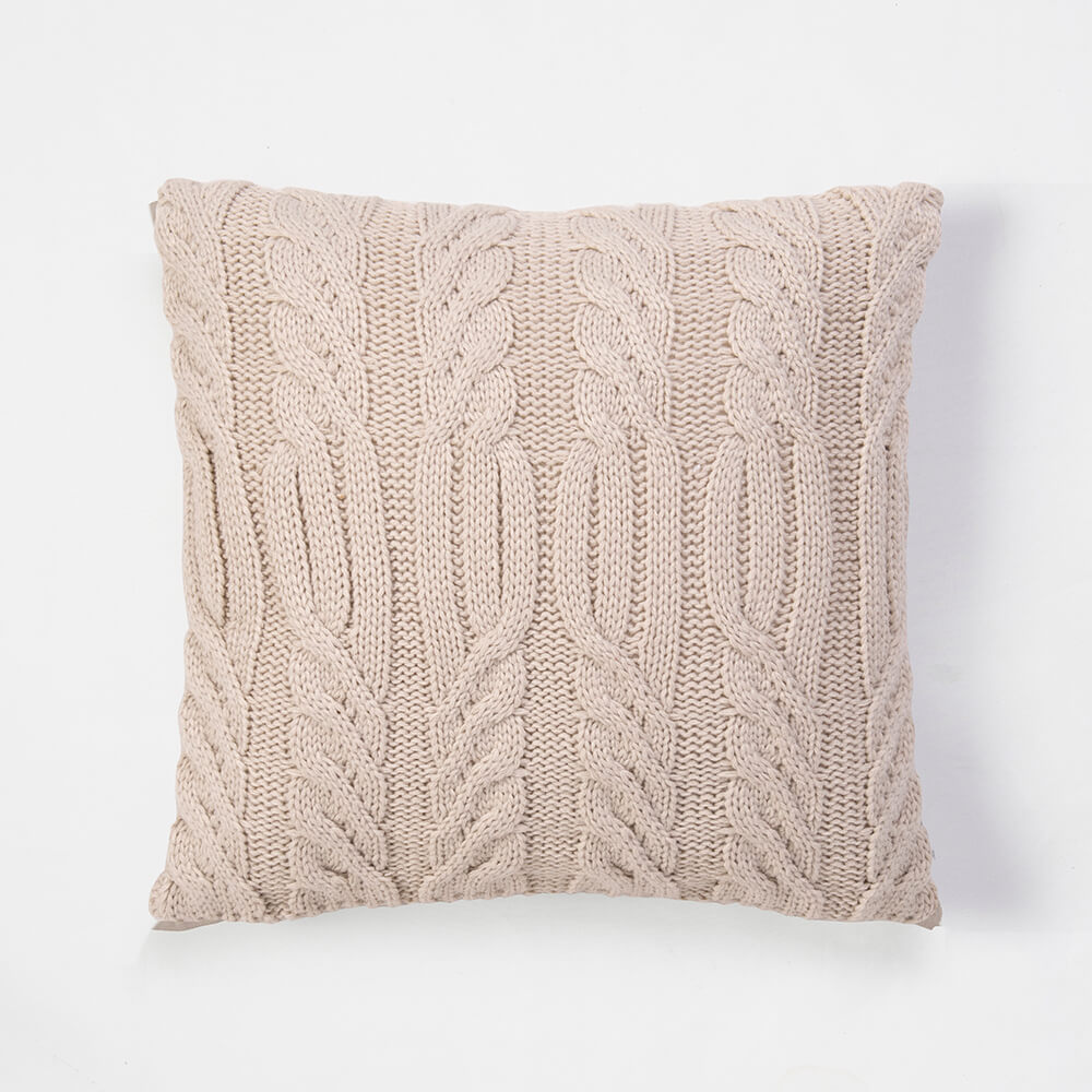 Cojín Tejido Alpes Beige