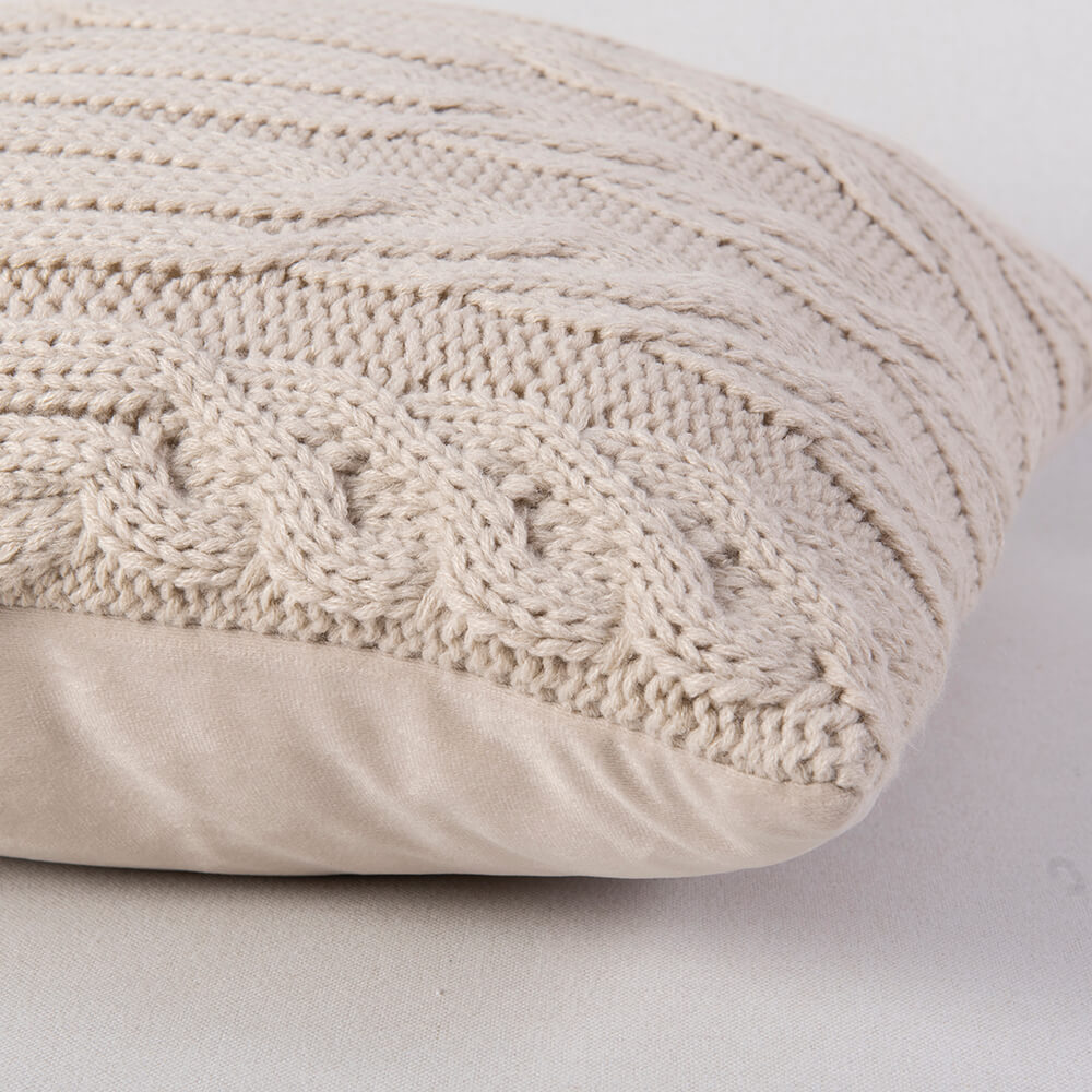 Cojín Tejido Alpes Beige