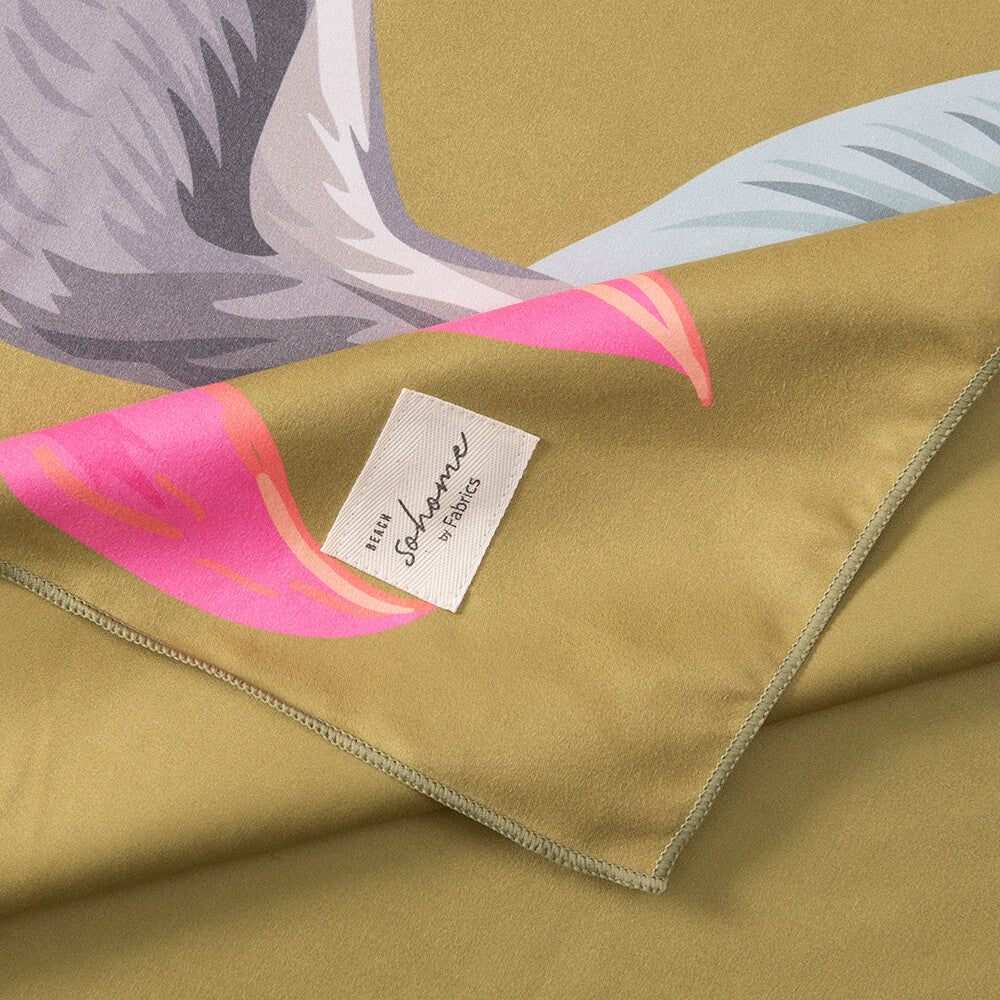 Toalla Playa Microfibra Monos Verde