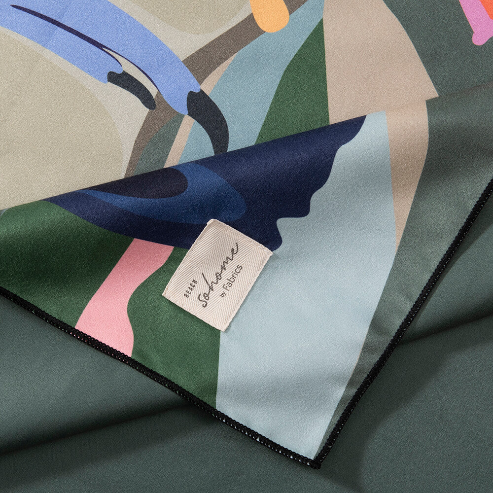 Toalla Playa Microfibra Tucán Verde