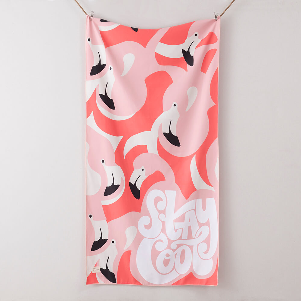 Toalla Playa Microfibra Cool Rojo