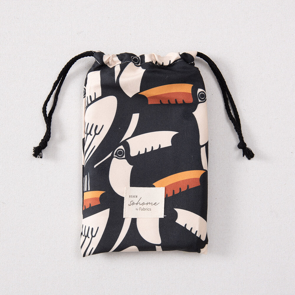 Toalla Playa Microfibra Mallorca Negro