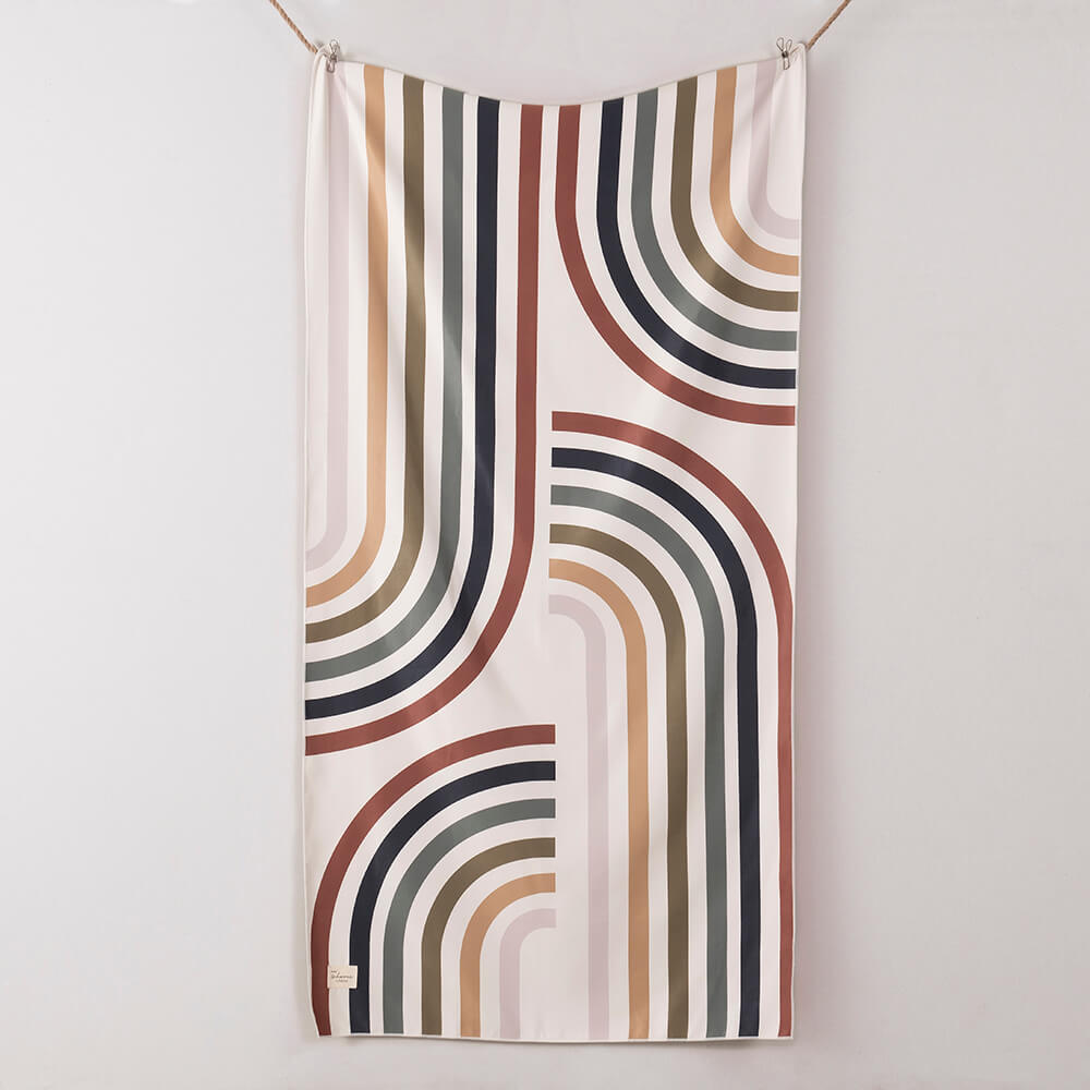 Toalla Playa Microfibra Cerdeña Crudo