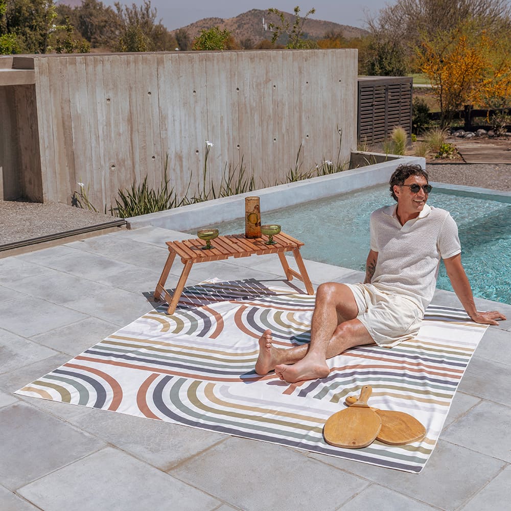 Toalla Playa XL Microfibra Cerdeña Crudo