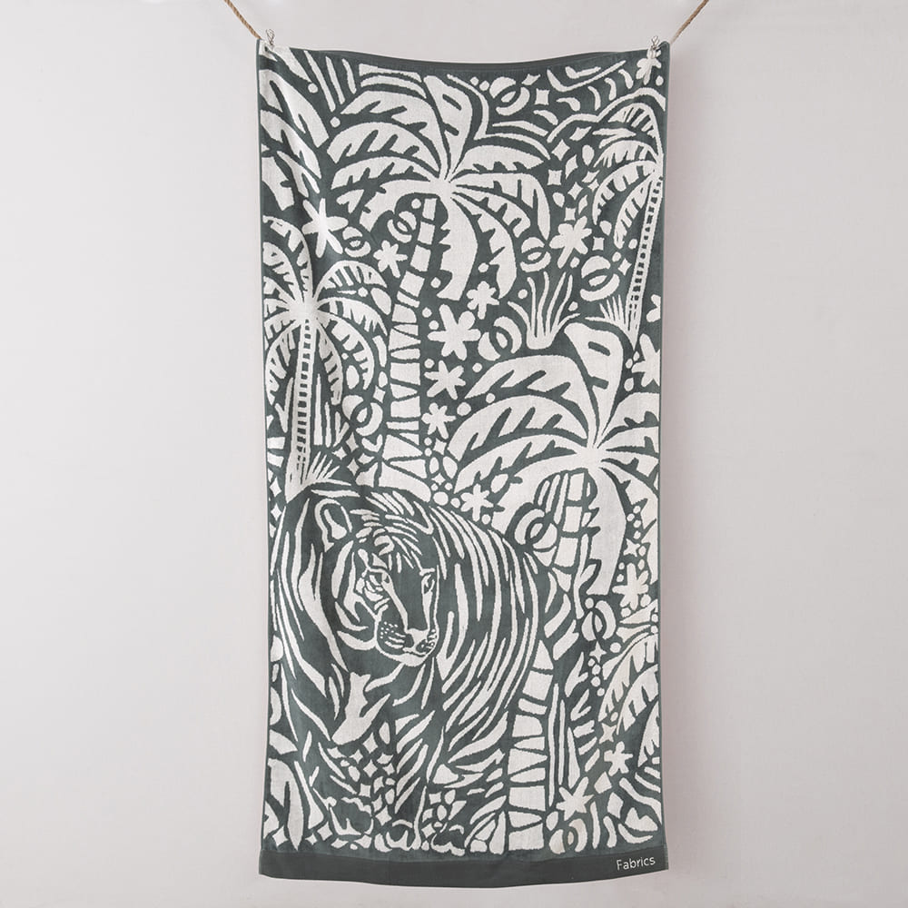 Toalla Playa Jacquard Paradise Verde