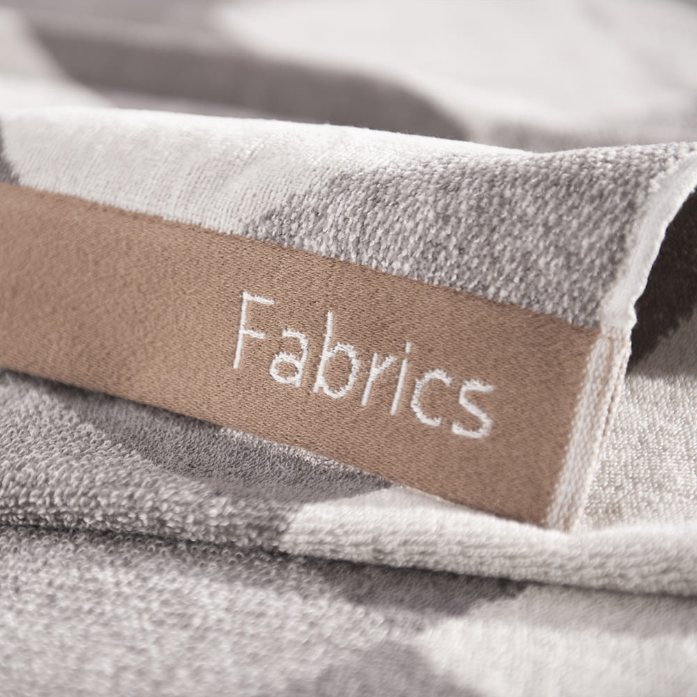 Toalla Playa Jacquard Triángulo Taupe