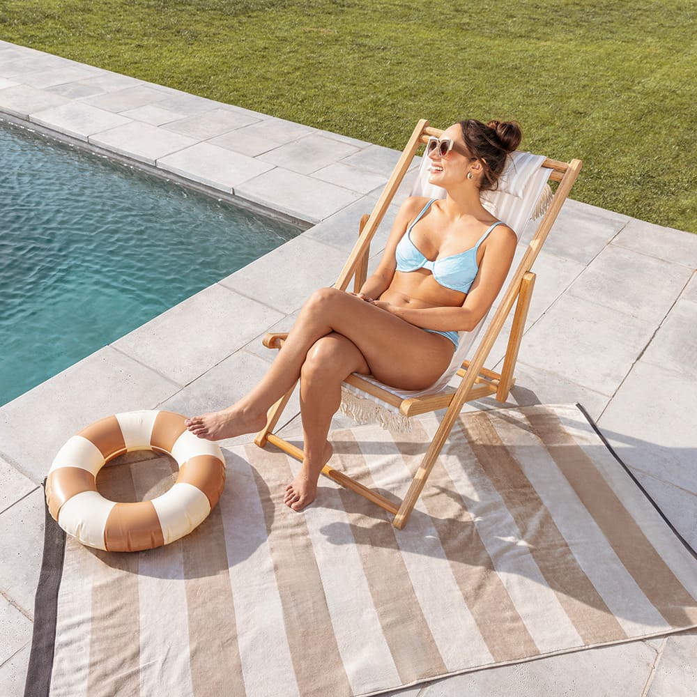 Toalla Playa Jacquard Renzo Beige