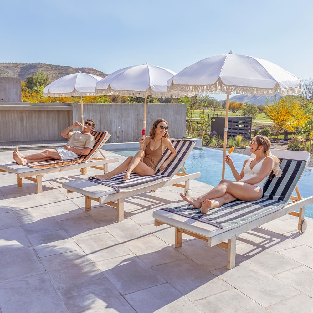 Toalla Playa Jacquard Raya Crudo