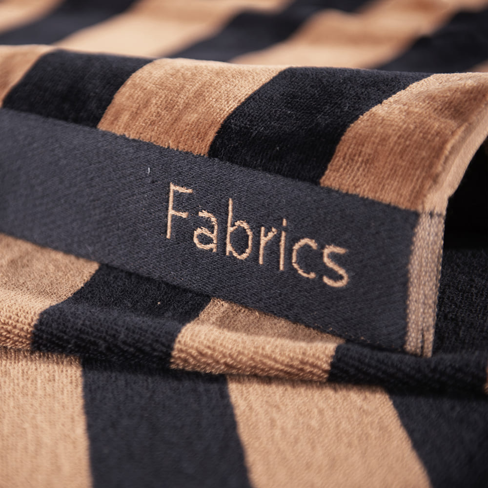 Toalla Playa Jacquard Raya Caramelo