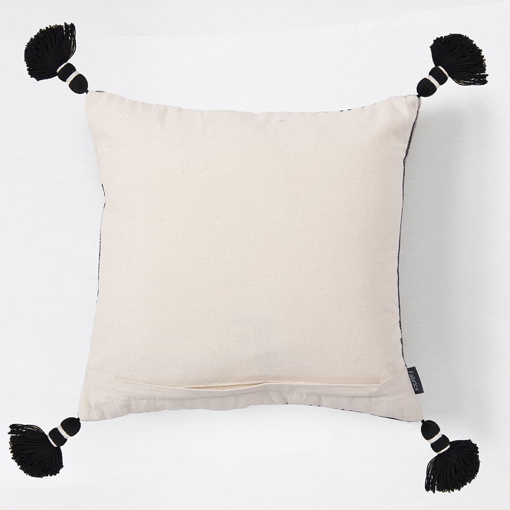 Cojín Tejido 45x45cm Arush Negro