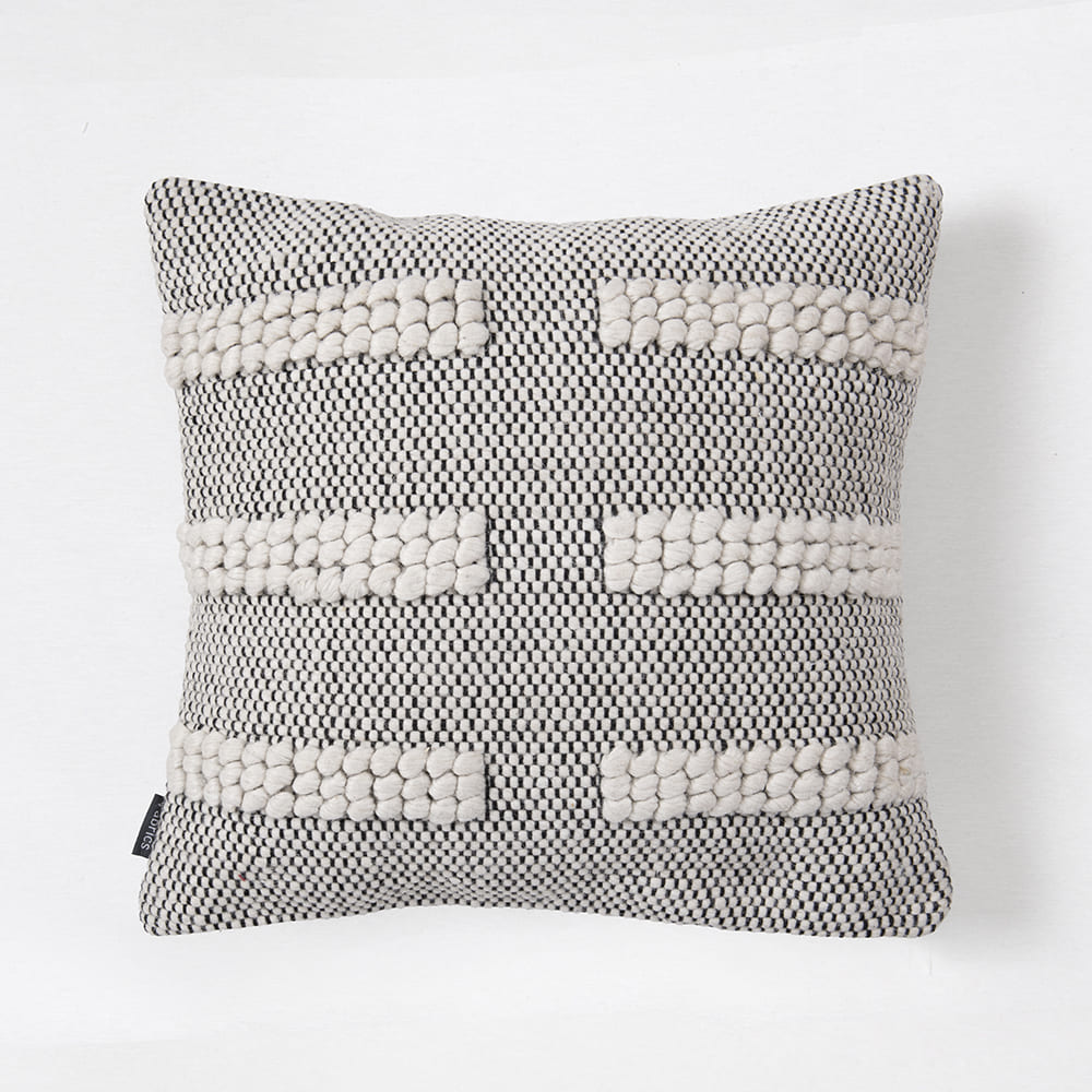 Cojín Tejido 45x45cm Aziz Crudo