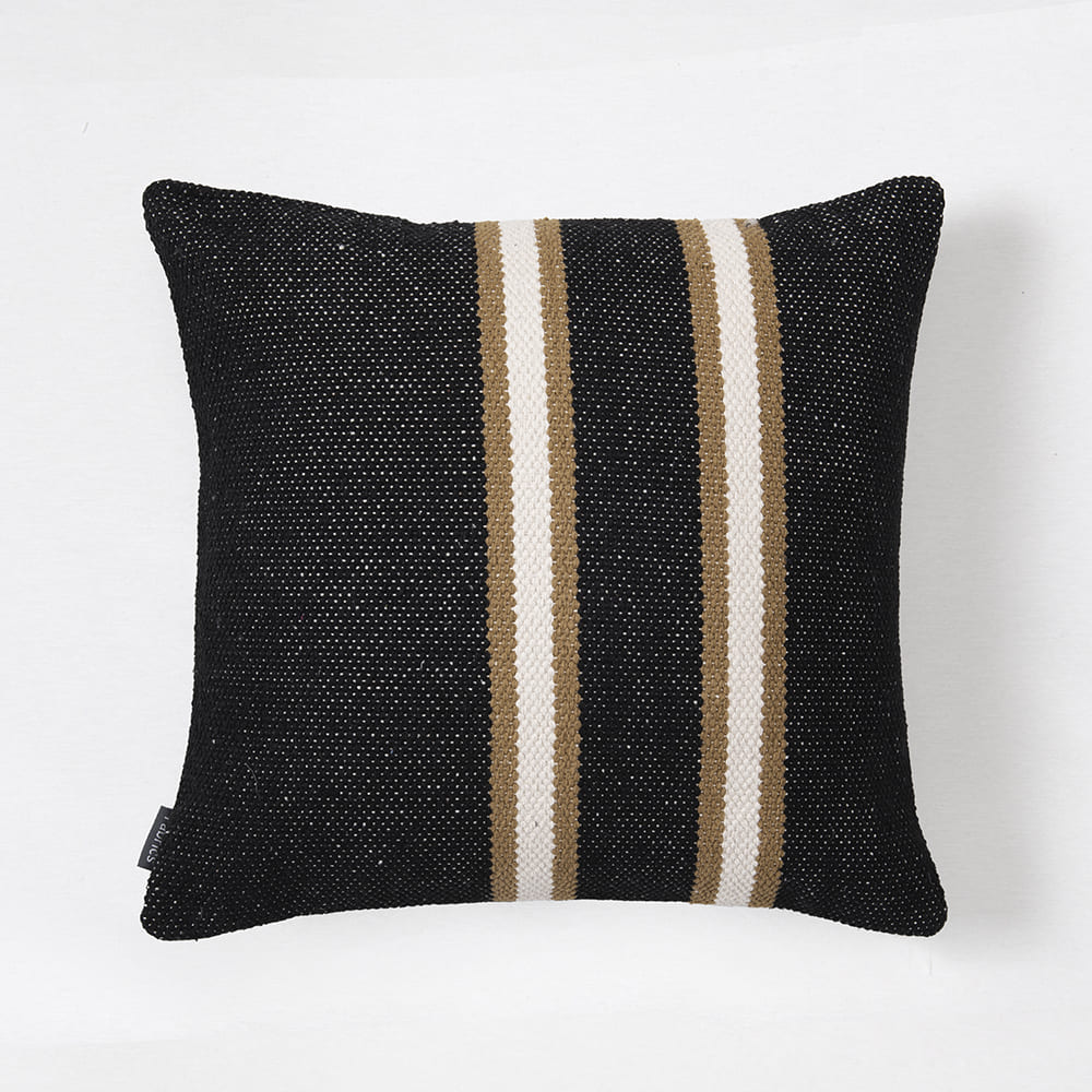 Cojín Tejido 45x45cm Alok Negro