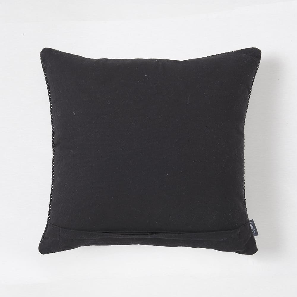Cojín Tejido 45x45cm Alok Negro