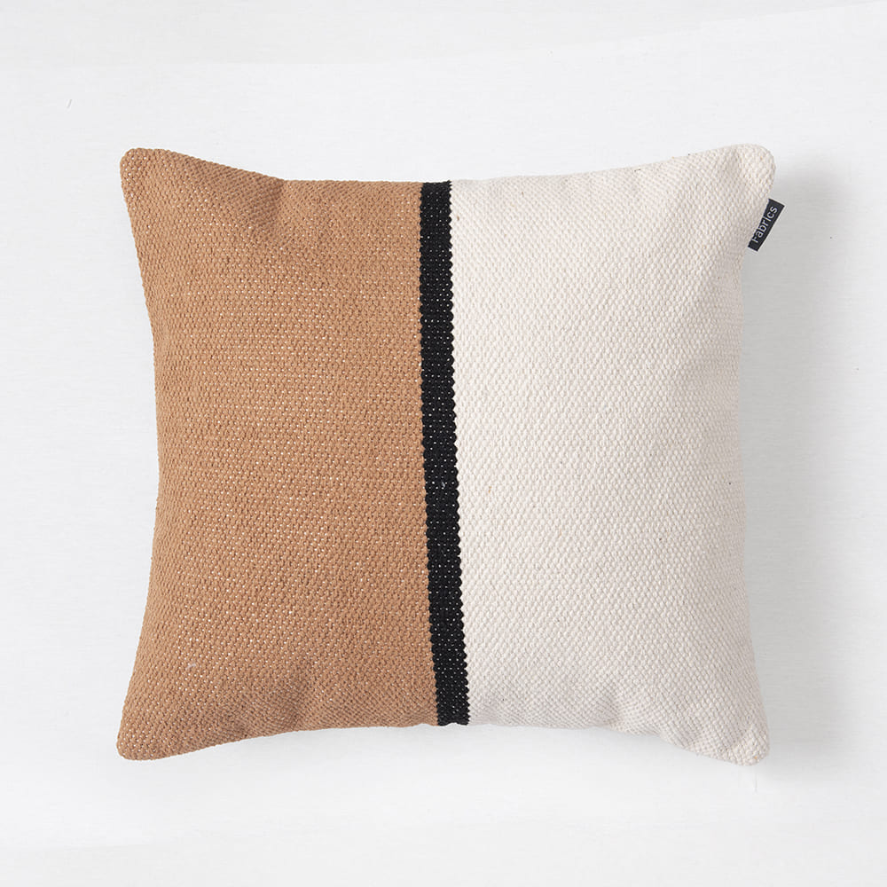 Cojín Tejido 45x45cm Anil Camel