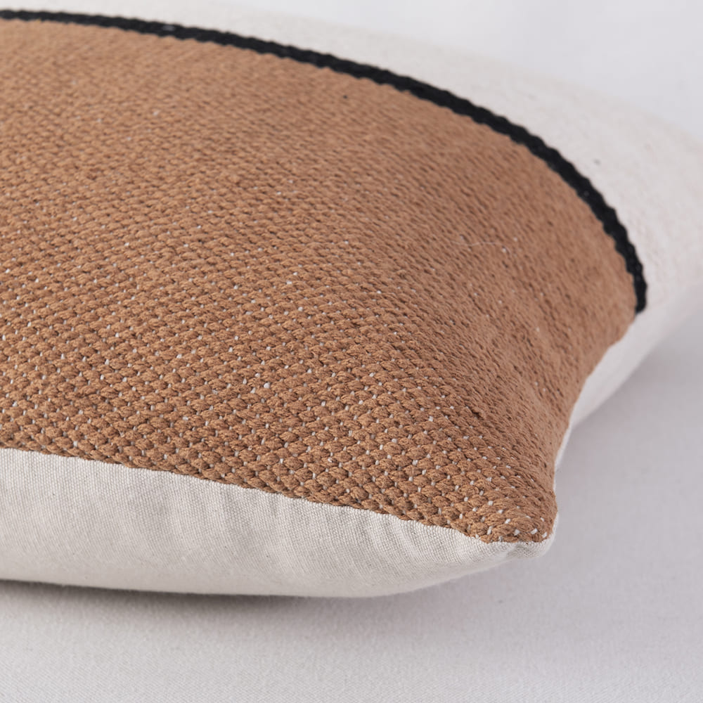 Cojín Tejido 45x45cm Anil Camel