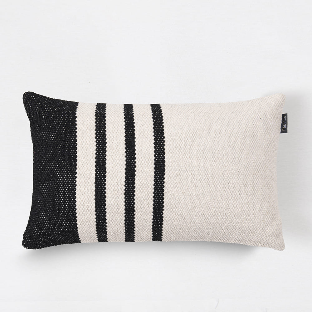 Cojín Tejido 30x50cm Navil Negro