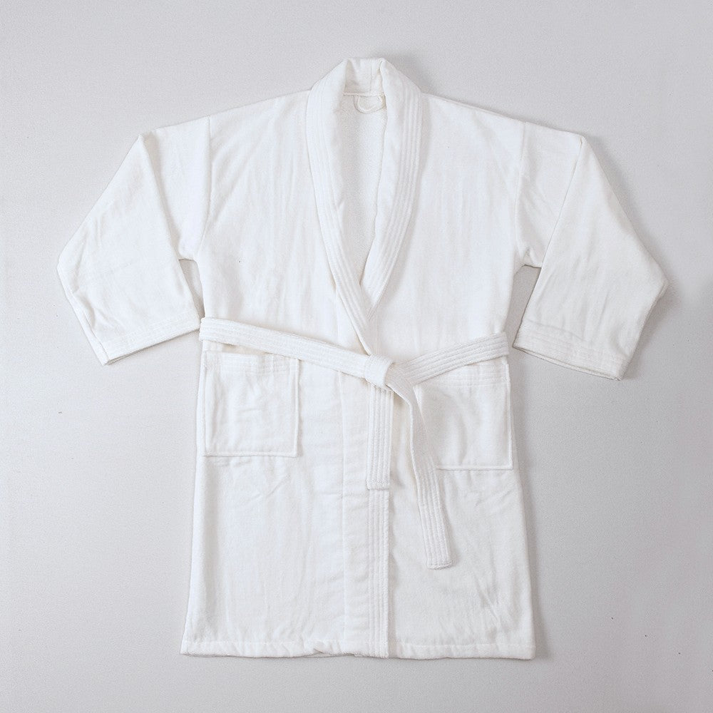 Bata Baño Blanca Velour L