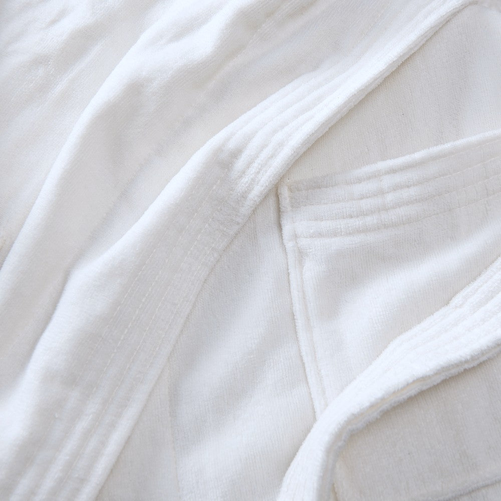 Bata Baño Blanca Velour L