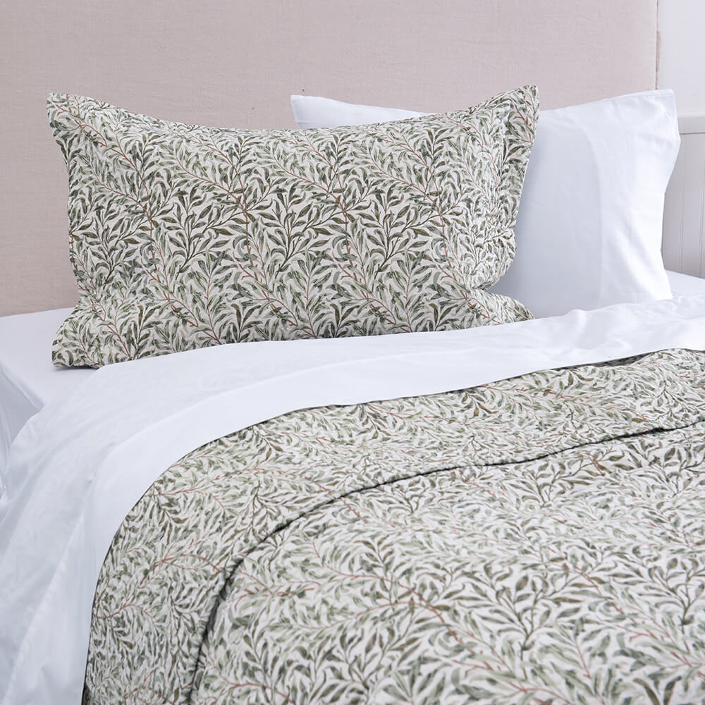 Cubrecama Quilt Estampado Sara 1.5 Plazas Verde