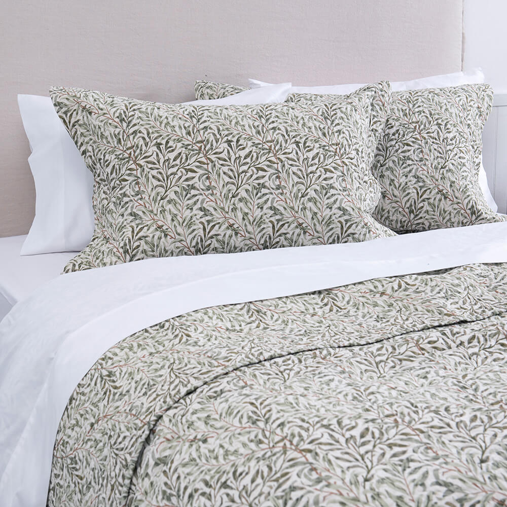Cubrecama Quilt Estampado King Sara Verde