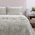 Cubrecama Quilt Estampado King Sara Verde
