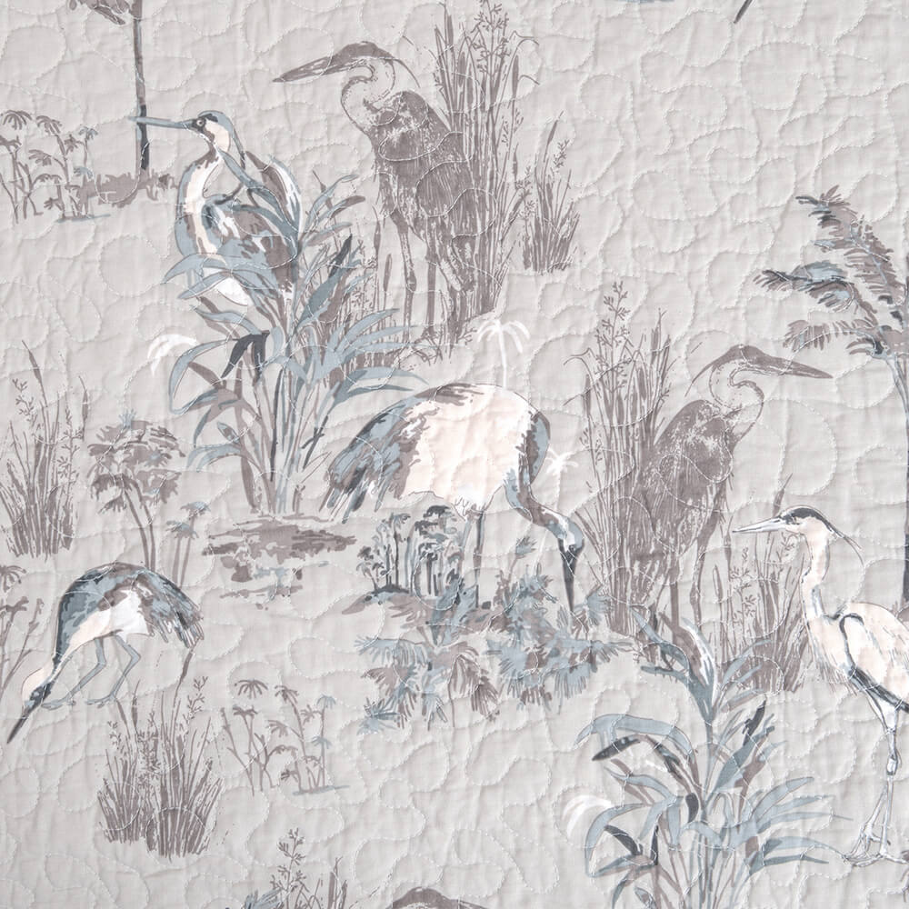 Cubrecama Quilt Estampado 1.5 Plazas Garza Taupe