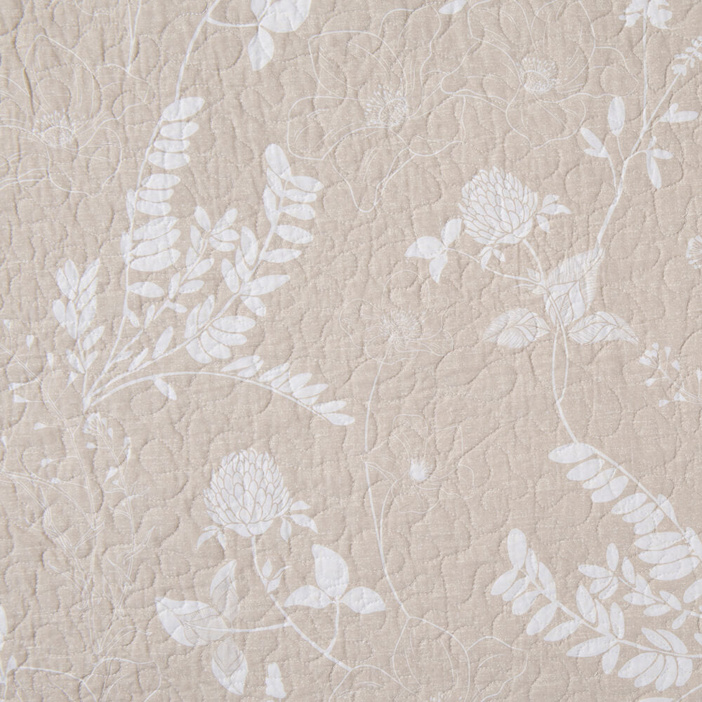 Cubrecama Quilt Estampado 1.5 Plazas Ana Beige