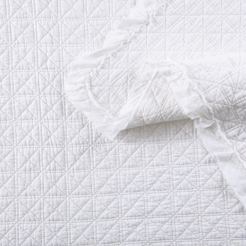 Cubrecama Quilt Florencia 2 Plazas Blanco