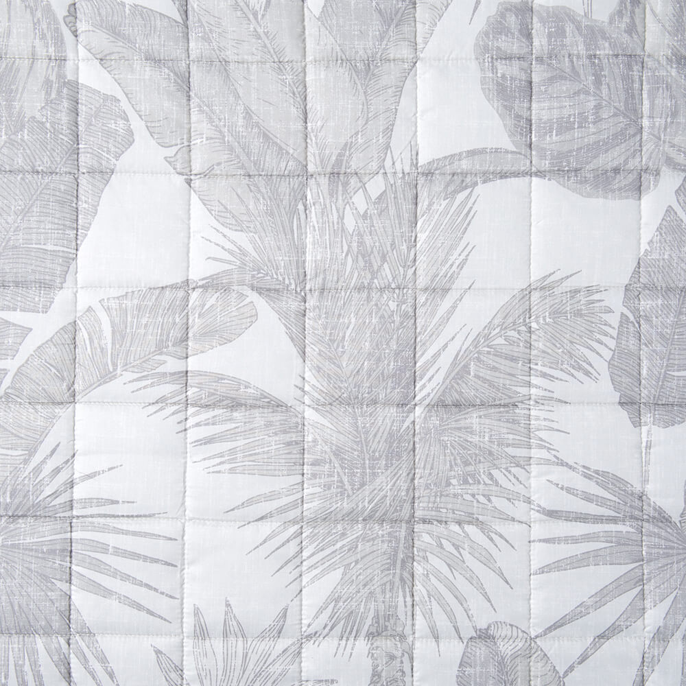Cubrecama Quilt Estampado Maia 2 Plazas Gris