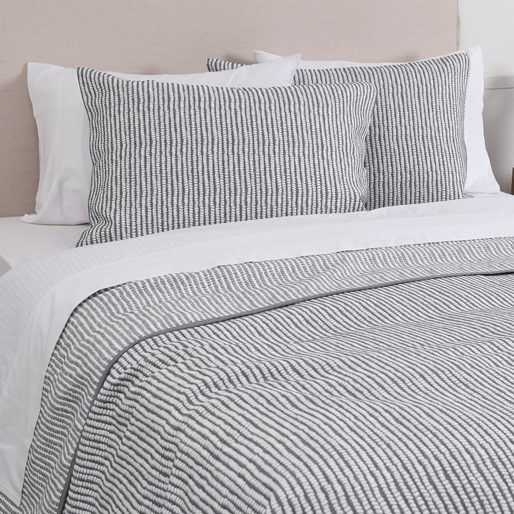Cubrecama Quilt Jacquard Enzo 2 Plazas Gris