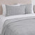 Cubrecama Quilt Jacquard Enzo King Gris