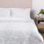 Cubrecama Quilt Jacquard Giardino 2 Plazas Perla