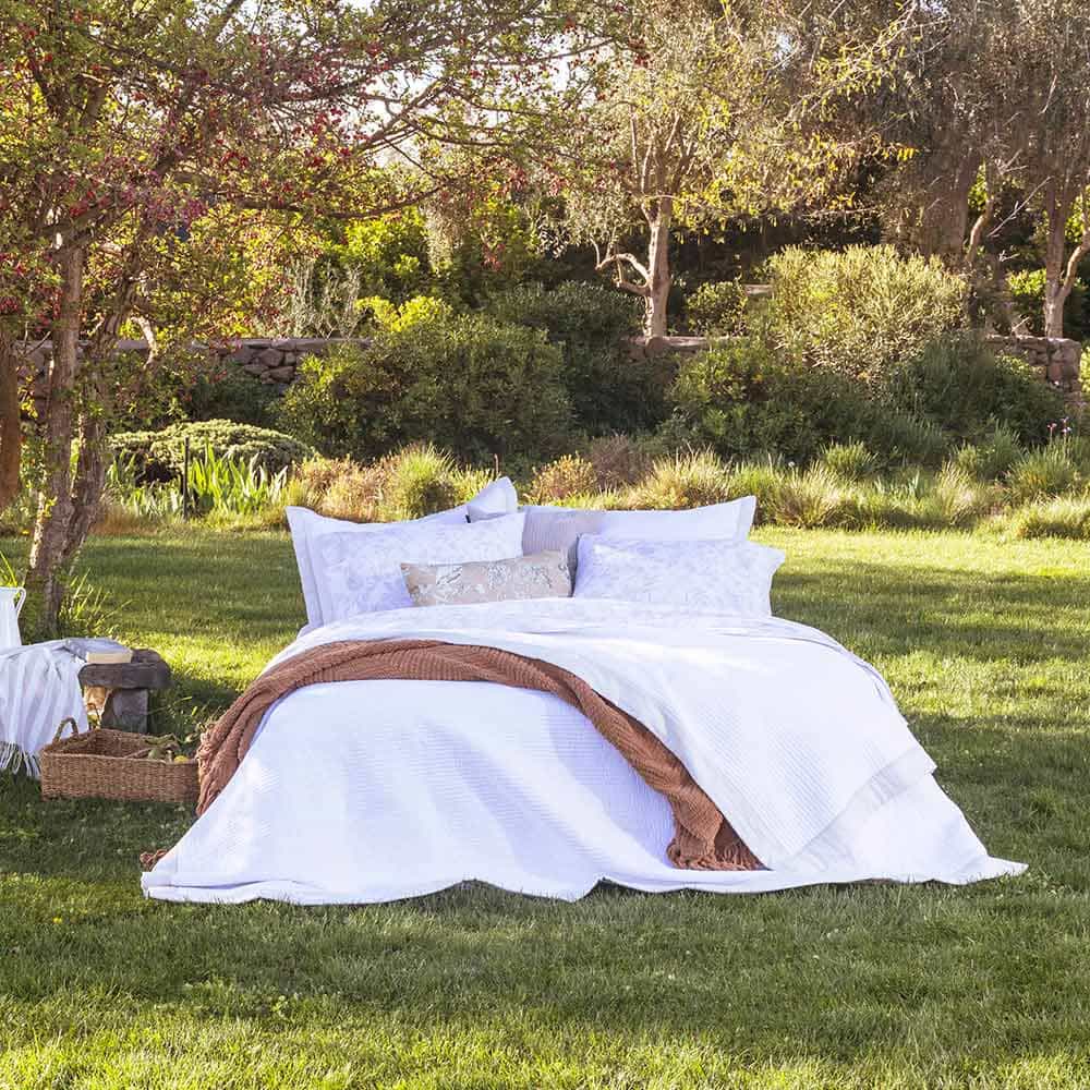 Cubrecama Quilt Borde King Beige